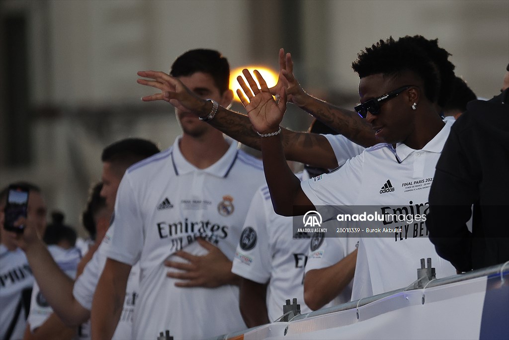 Real Madrid Celebrate 14th Champions League Win Anadolu Images