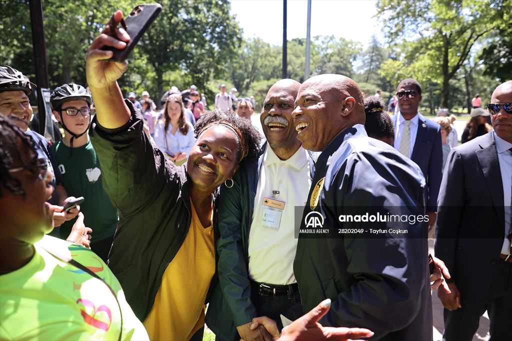 Mayor Eric Adams Attends Juneteenth Celebration In Central Park