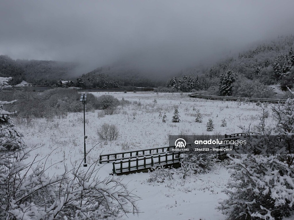 Abant tabiat parkı karlar altında
