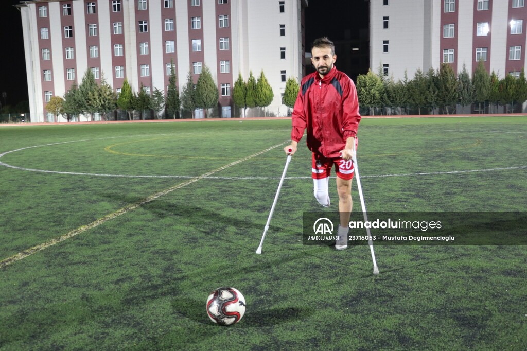Emin Tiryaki, Ampute Milli Futbol Takımı'nda kalıcı olmak istiyor:
