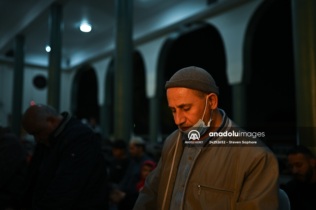 Tarawih prayer of Ramadan at the Auburn Gallipoli Mosque in Sydney