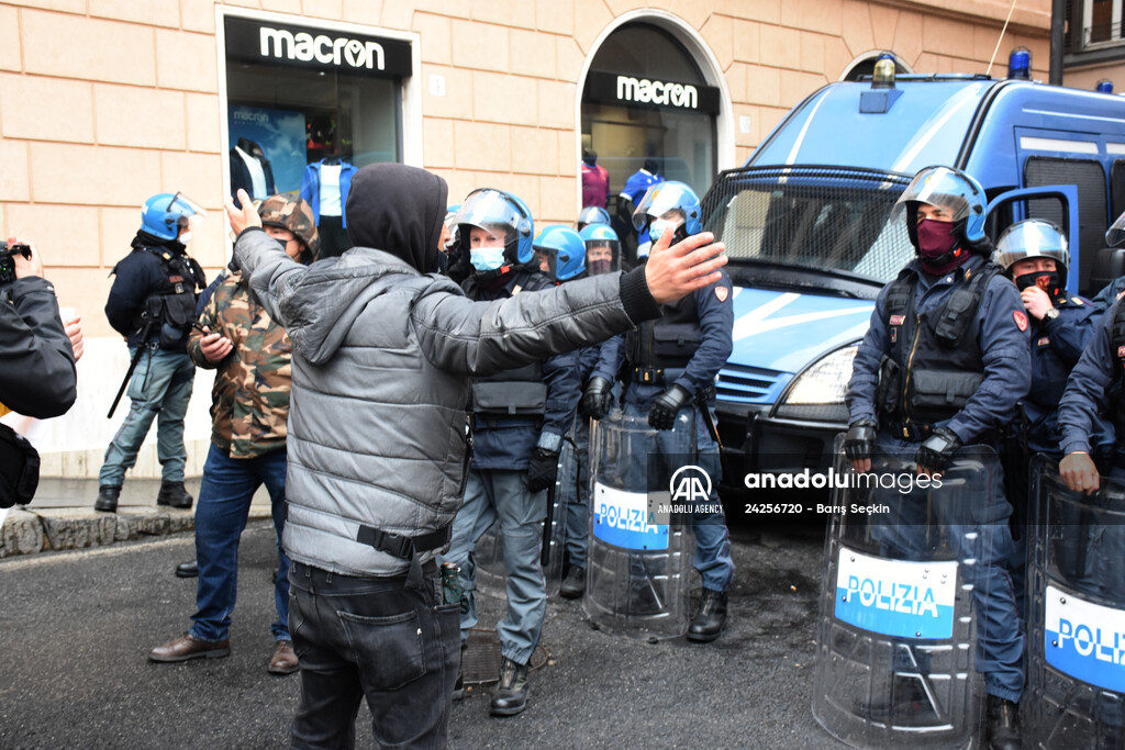 Draghi government protested in Italy over Covid-19 measures