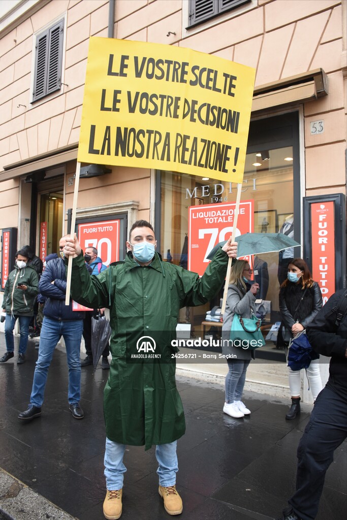Draghi government protested in Italy over Covid-19 measures
