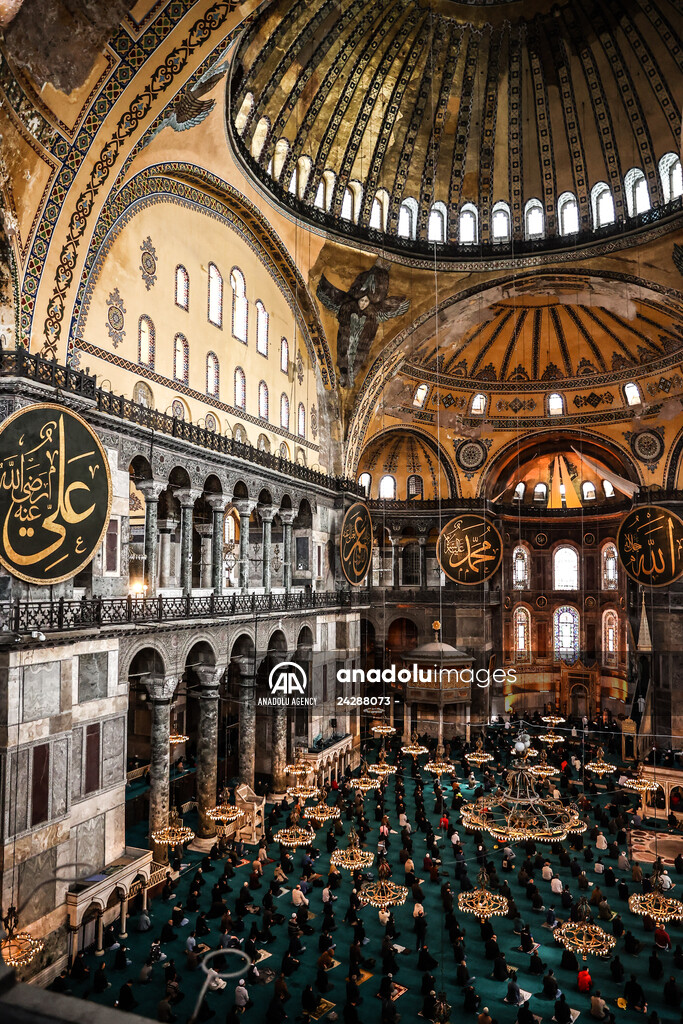 First Friday prayer of Ramadan at Hagia Sophia Grand Mosque