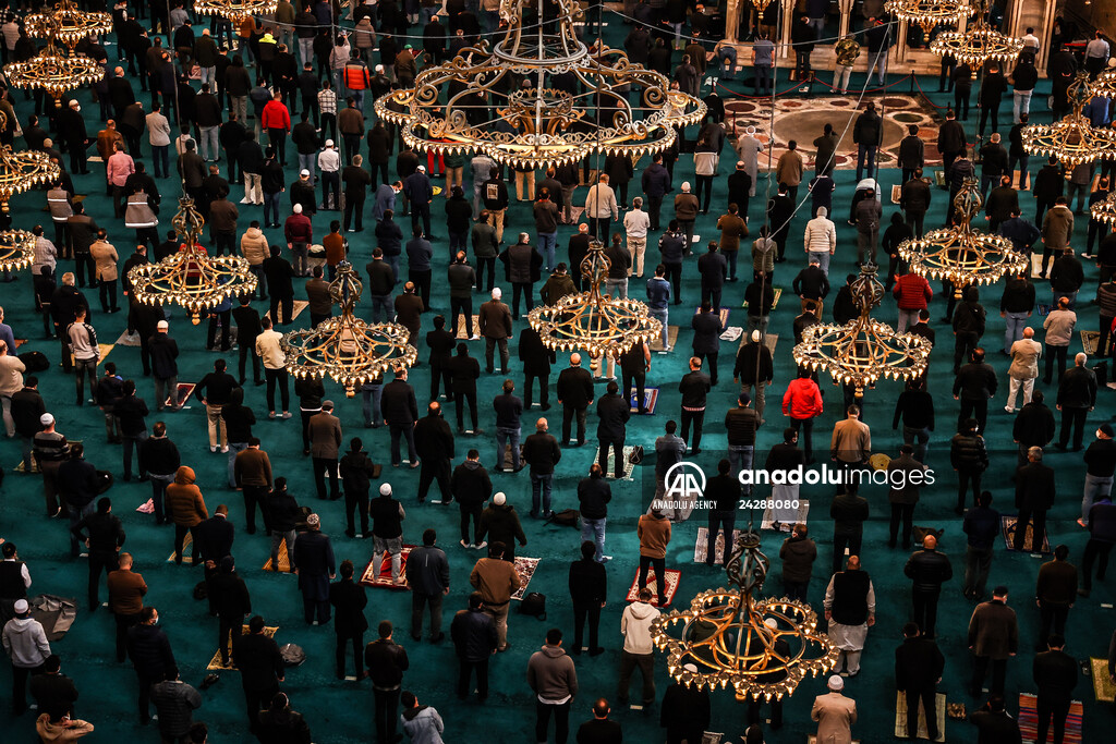 First Friday prayer of Ramadan at Hagia Sophia Grand Mosque