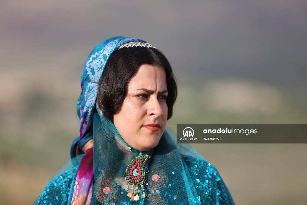 Traditional clothes of Qashqai women