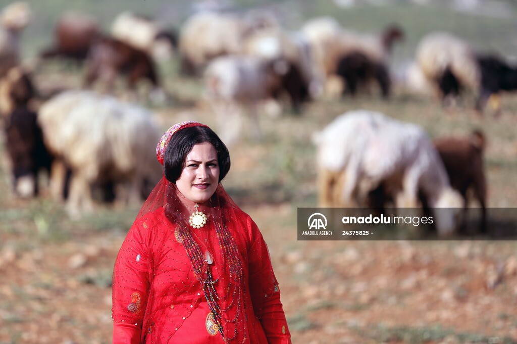 Traditional clothes of Qashqai women