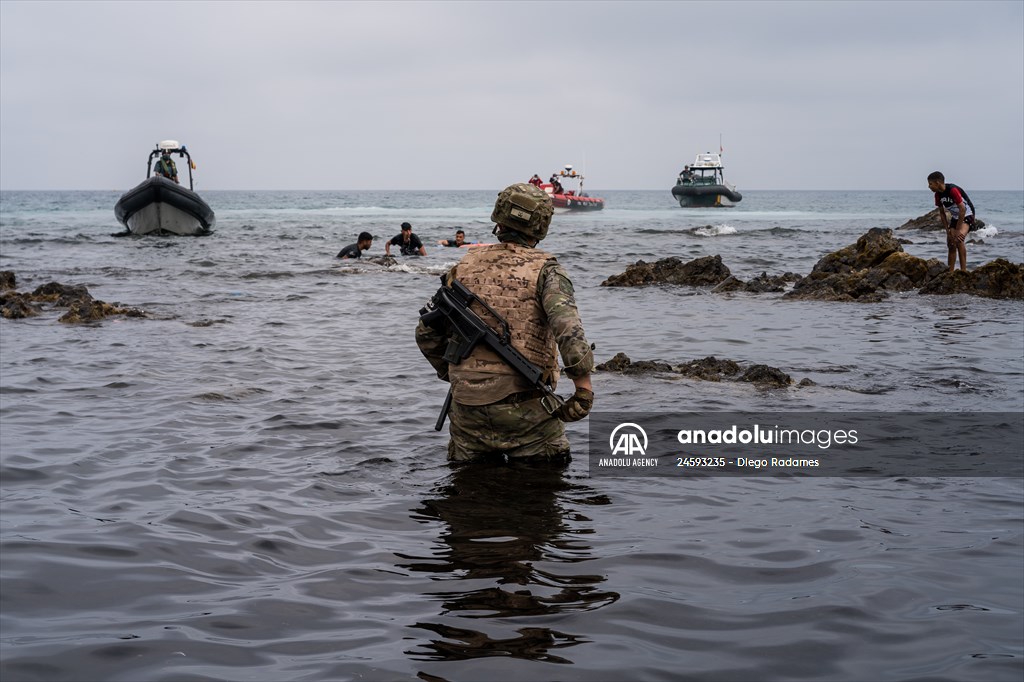 Migrant influx to Ceuta