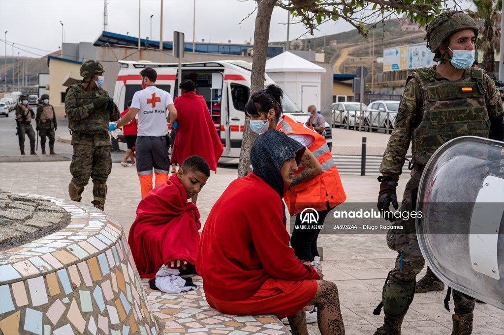 Migrant influx to Ceuta