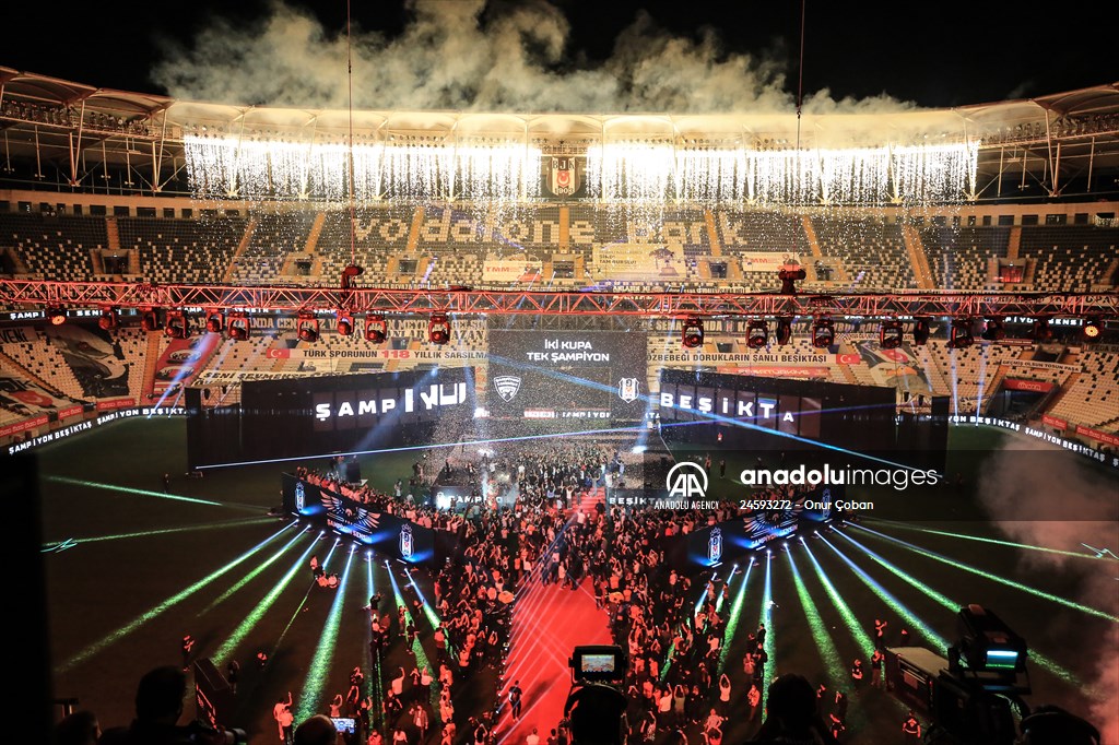 Besiktas celebrate the championship