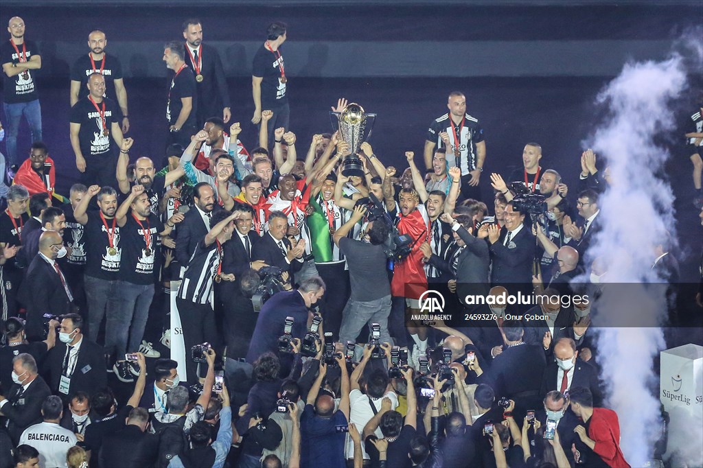 Besiktas celebrate the championship