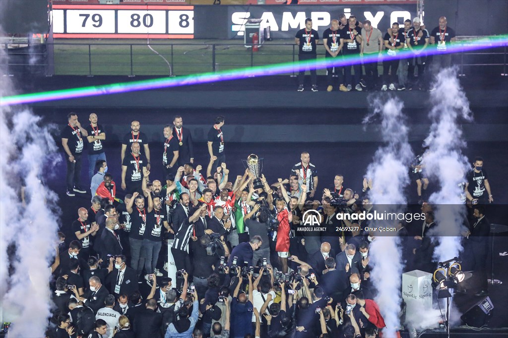 Besiktas celebrate the championship