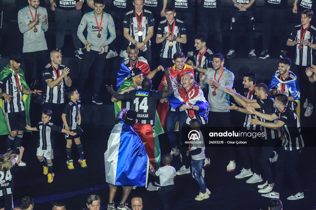 Besiktas celebrate the championship