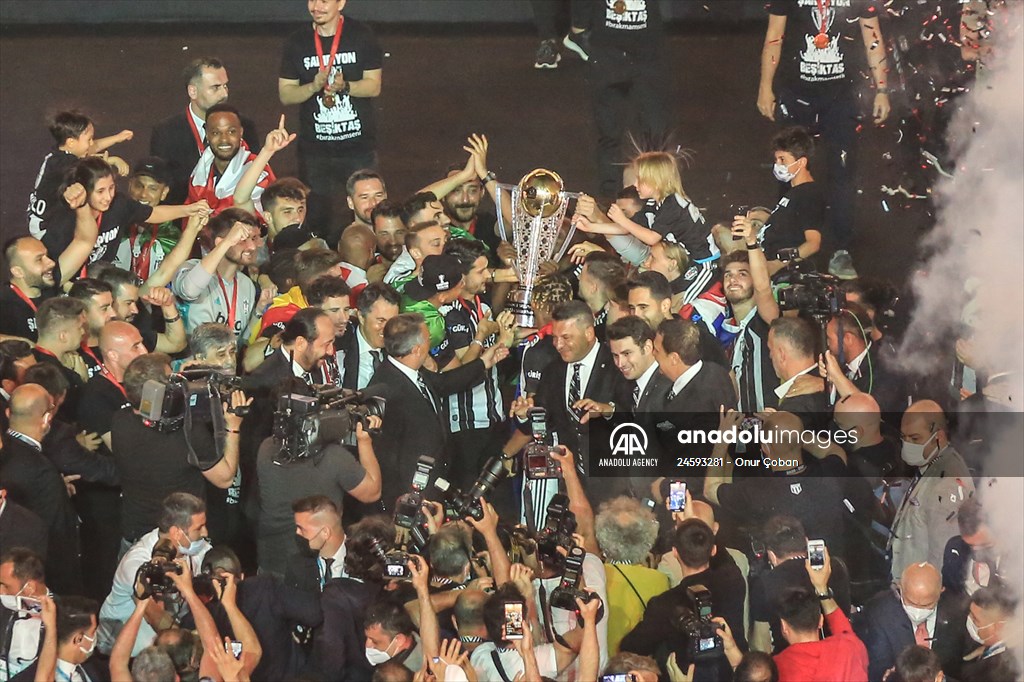 Besiktas celebrate the championship