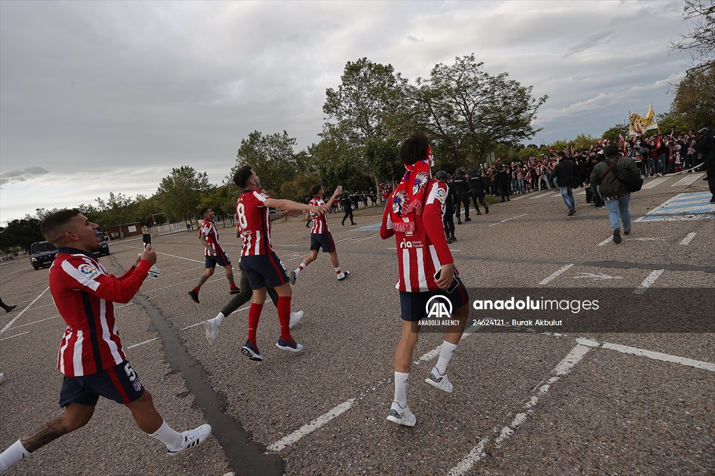 Atletico Madrid fans celebrate Spanish La Liga title