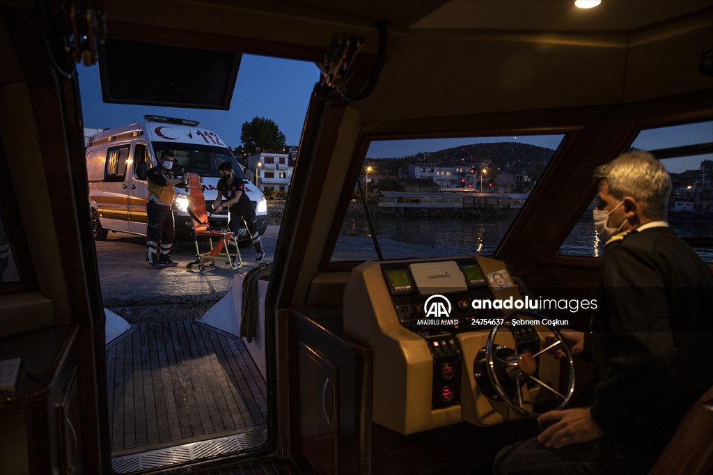 Adalardan ana karaya yaşam köprüsü: 112 deniz ambulansları