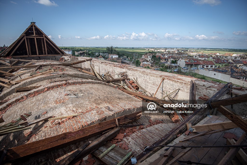 Tornado hits South Moravia region in Czechia