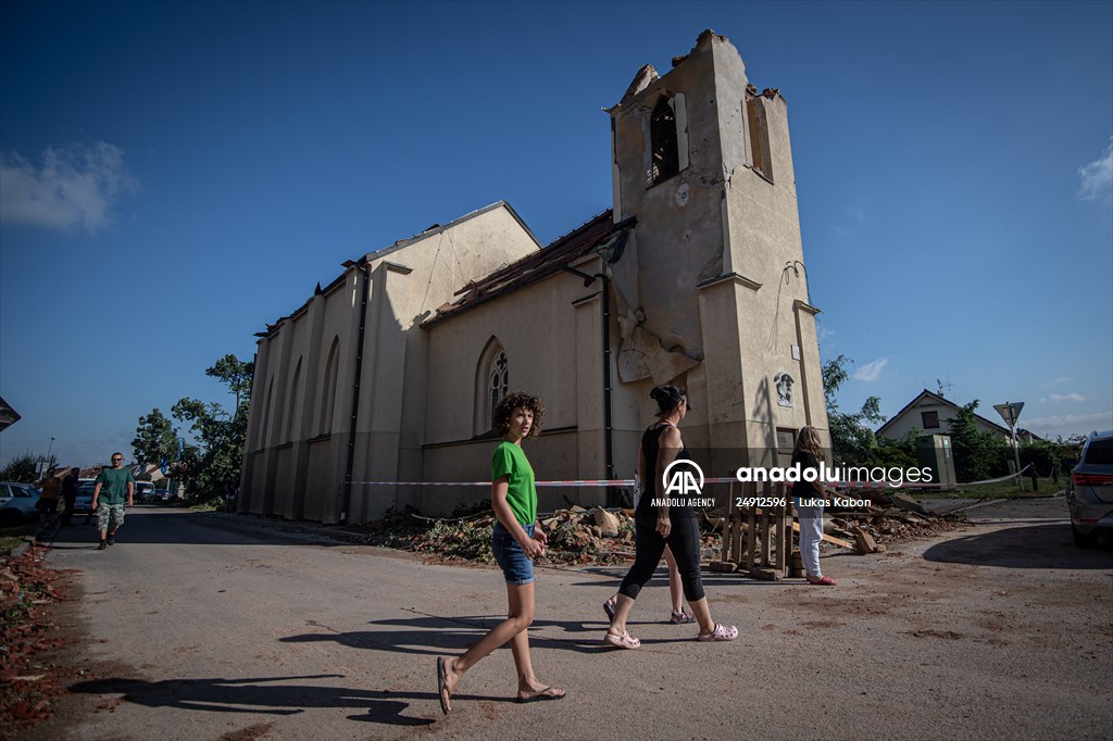 Tornado hits South Moravia region in Czechia