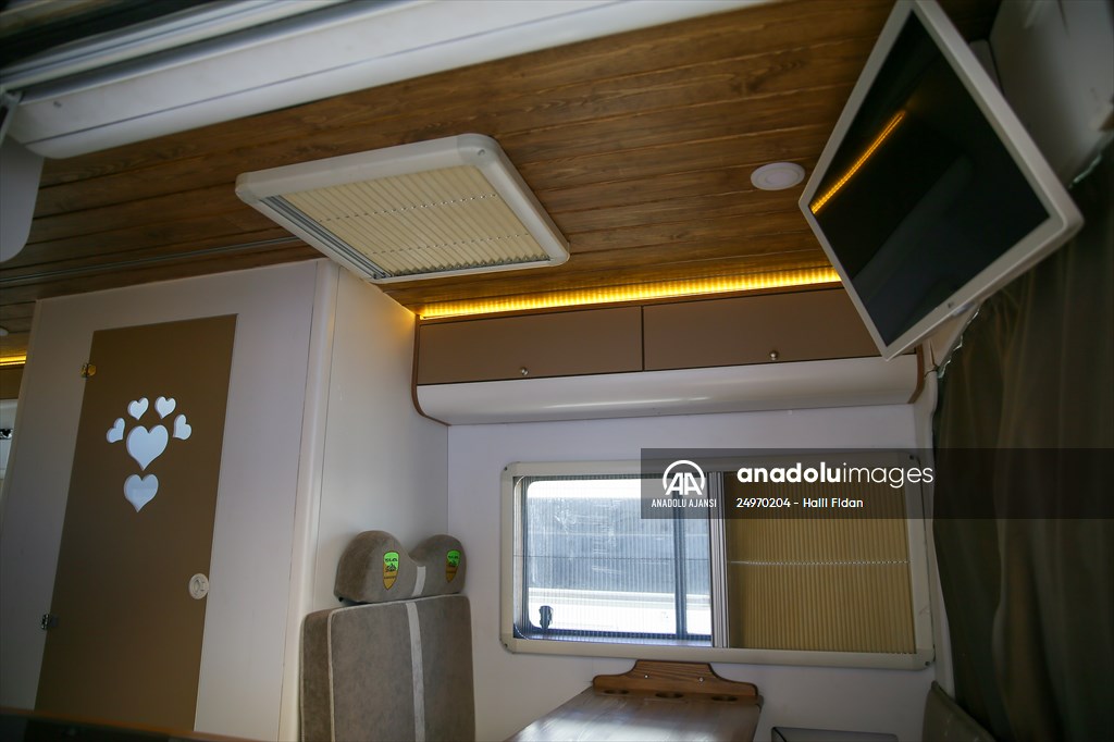 Meslek liseliler bu kez karavan için kolları sıvadı