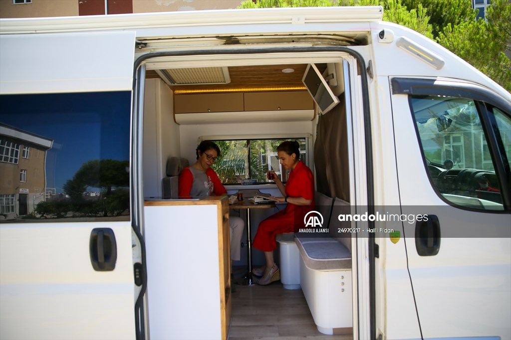 Meslek liseliler bu kez karavan için kolları sıvadı