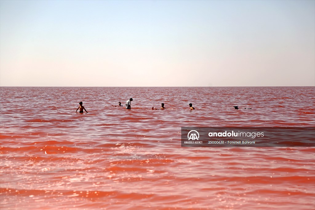 Drought affects the Lake Urmia in Iran