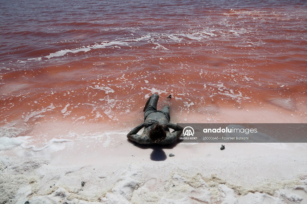 Drought affects the Lake Urmia in Iran