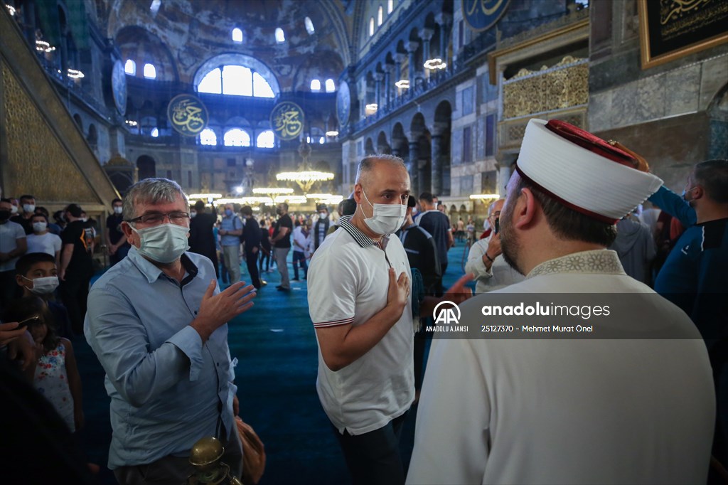 Ayasofya-i Kebir Cami-i Şerifi'nde ikinci kez Kurban Bayramı namazı eda edildi