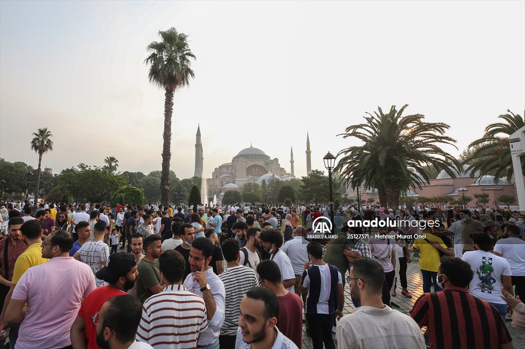 Ayasofya-i Kebir Cami-i Şerifi'nde ikinci kez Kurban Bayramı namazı eda edildi