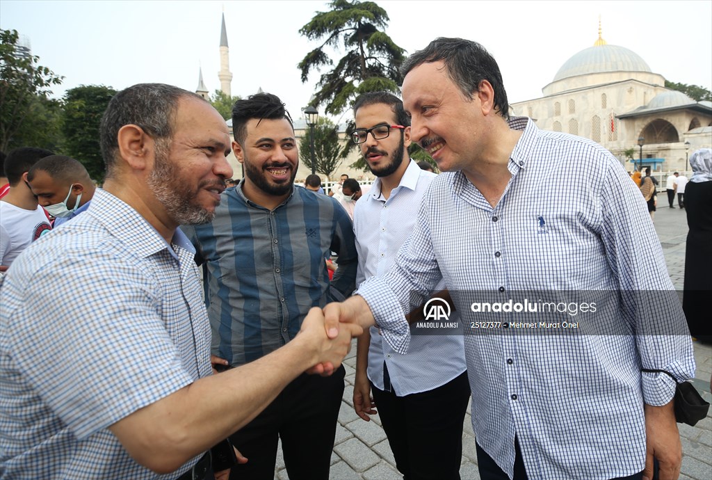 Ayasofya-i Kebir Cami-i Şerifi'nde ikinci kez Kurban Bayramı namazı eda edildi