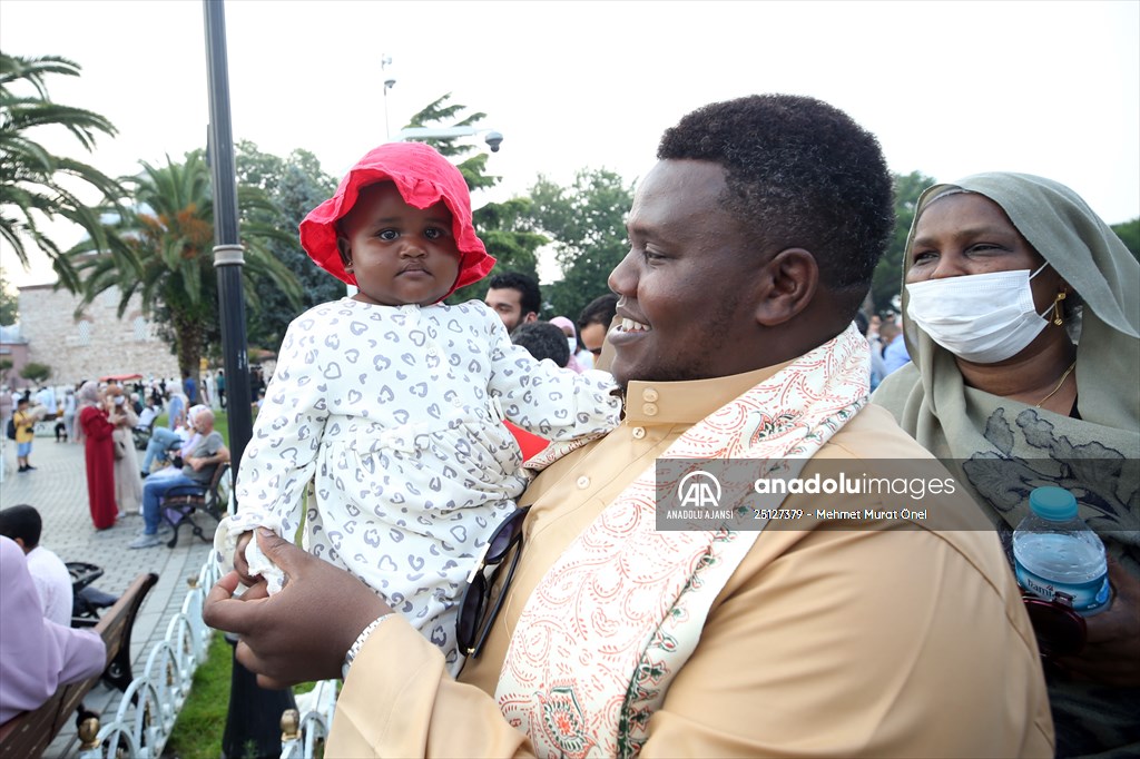 Ayasofya-i Kebir Cami-i Şerifi'nde ikinci kez Kurban Bayramı namazı eda edildi