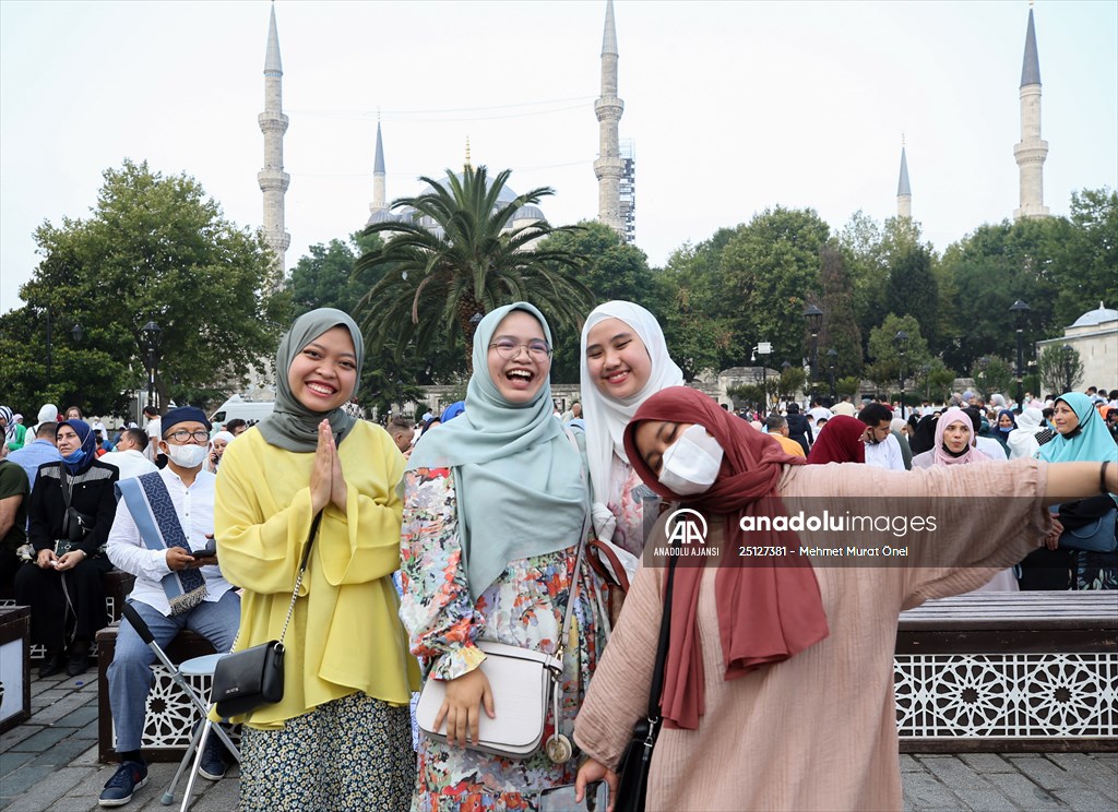 Ayasofya-i Kebir Cami-i Şerifi'nde ikinci kez Kurban Bayramı namazı eda edildi