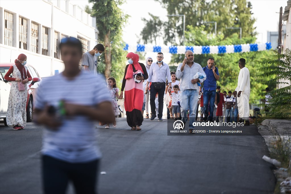 Eid al-Adha prayers in Athens