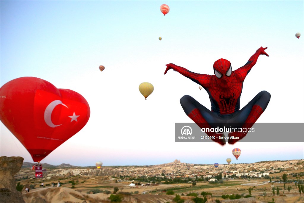 "Spider-Man" Burak Soylu in Cappadocia