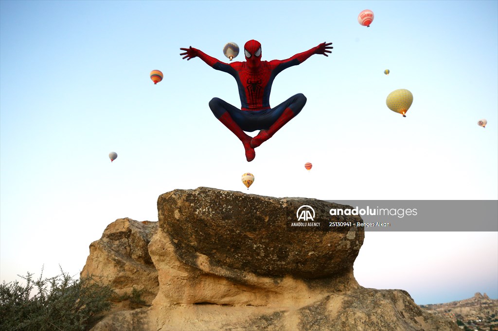 "Spider-Man" Burak Soylu in Cappadocia