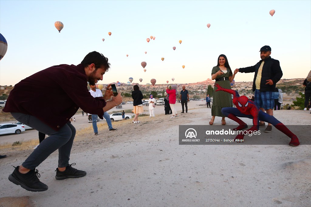 "Spider-Man" Burak Soylu in Cappadocia