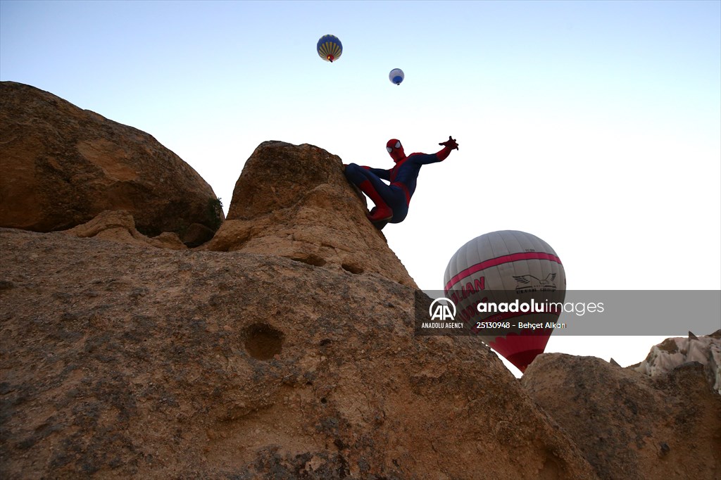 "Spider-Man" Burak Soylu in Cappadocia