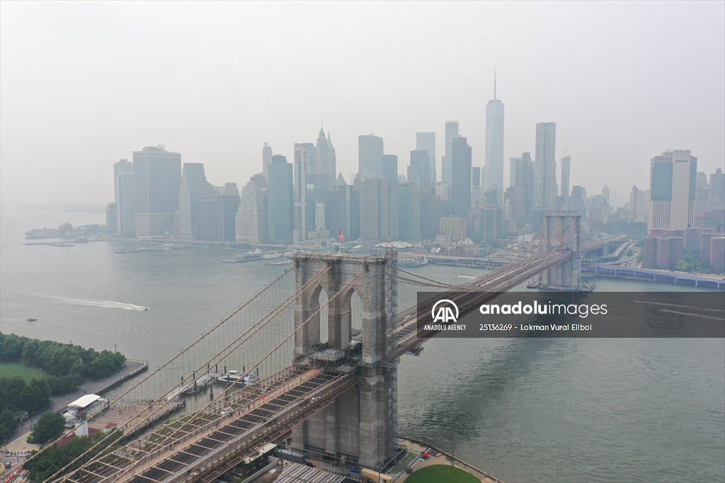 Western Wildfire Smoke Causing Hazy Skies In Nyc Anadolu Images 9891