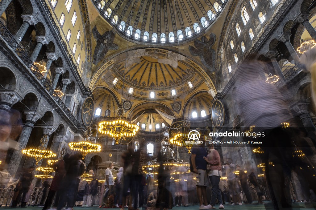 First anniversary of reopening of Hagia Sophia Grand Mosque for worship