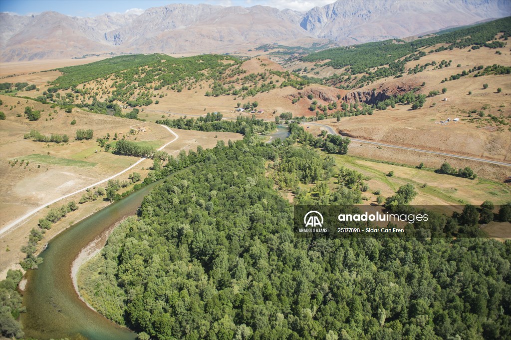 Ovacık'ın doğal güzellikleri havadan görüntülendi