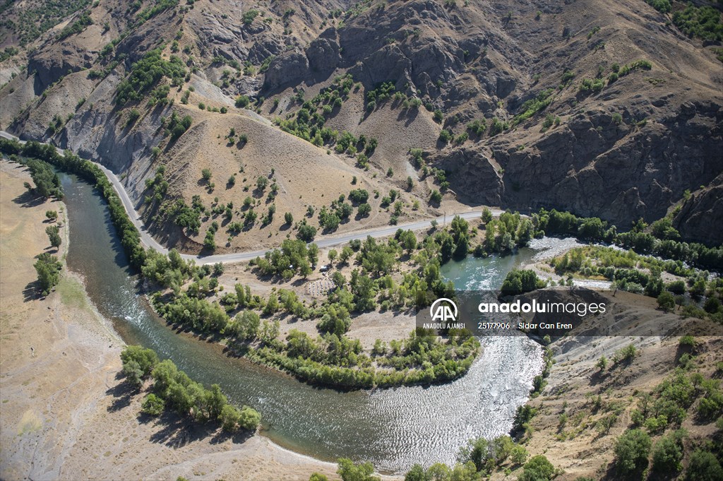 Ovacık'ın doğal güzellikleri havadan görüntülendi
