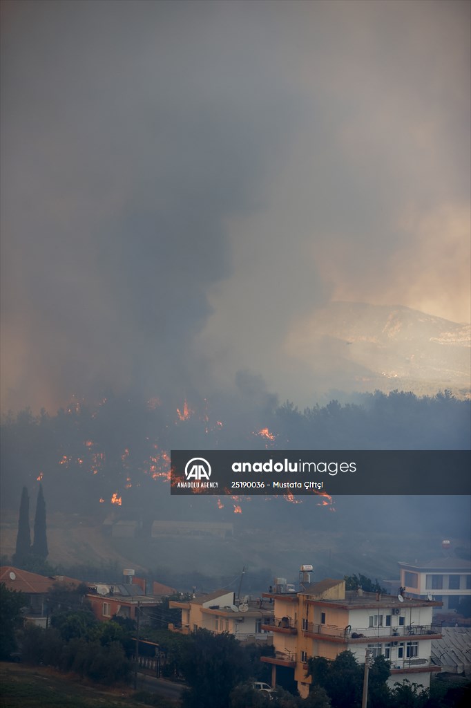 Forest fire in Turkey's Antalya
