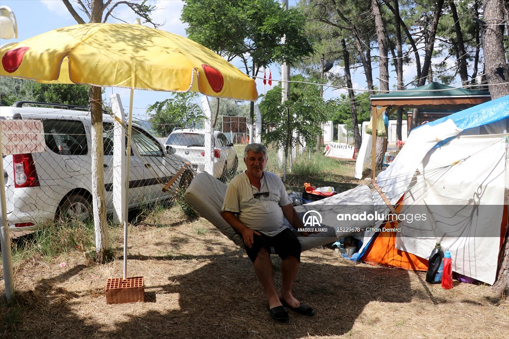 Saros'ta otel ve yazlıklara alternatif tatil: Çadır kampı