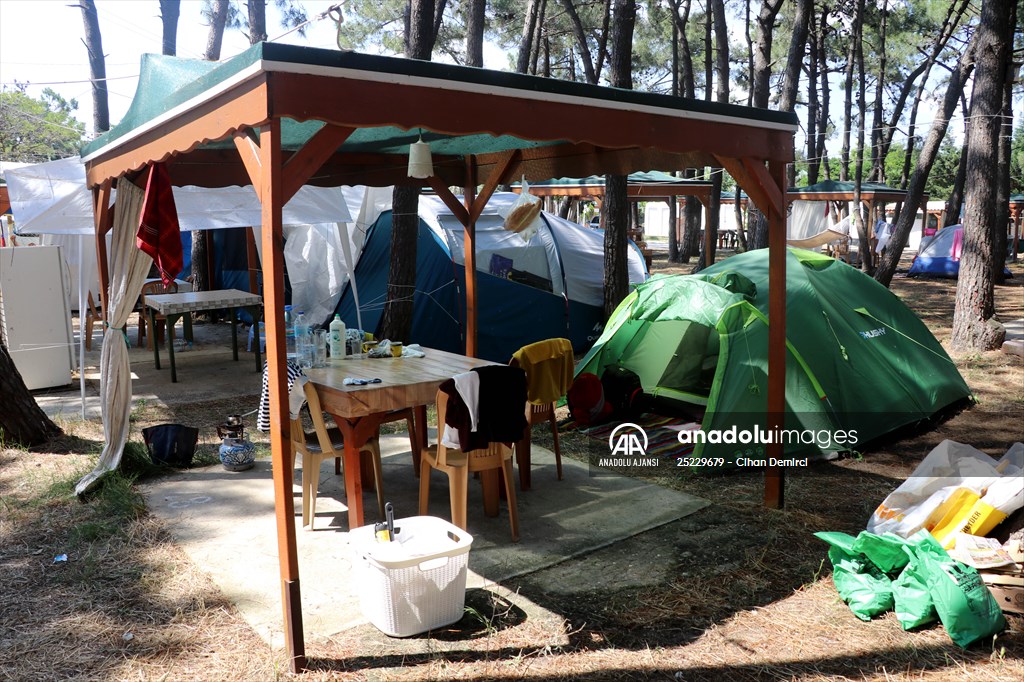 Saros'ta otel ve yazlıklara alternatif tatil: Çadır kampı
