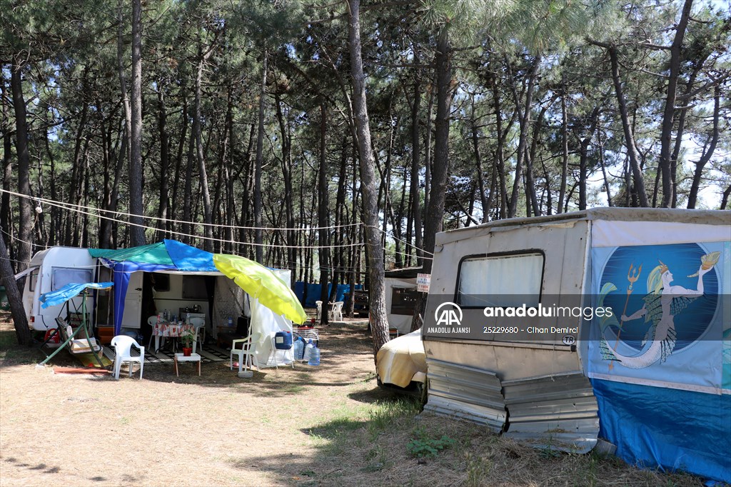 Saros'ta otel ve yazlıklara alternatif tatil: Çadır kampı
