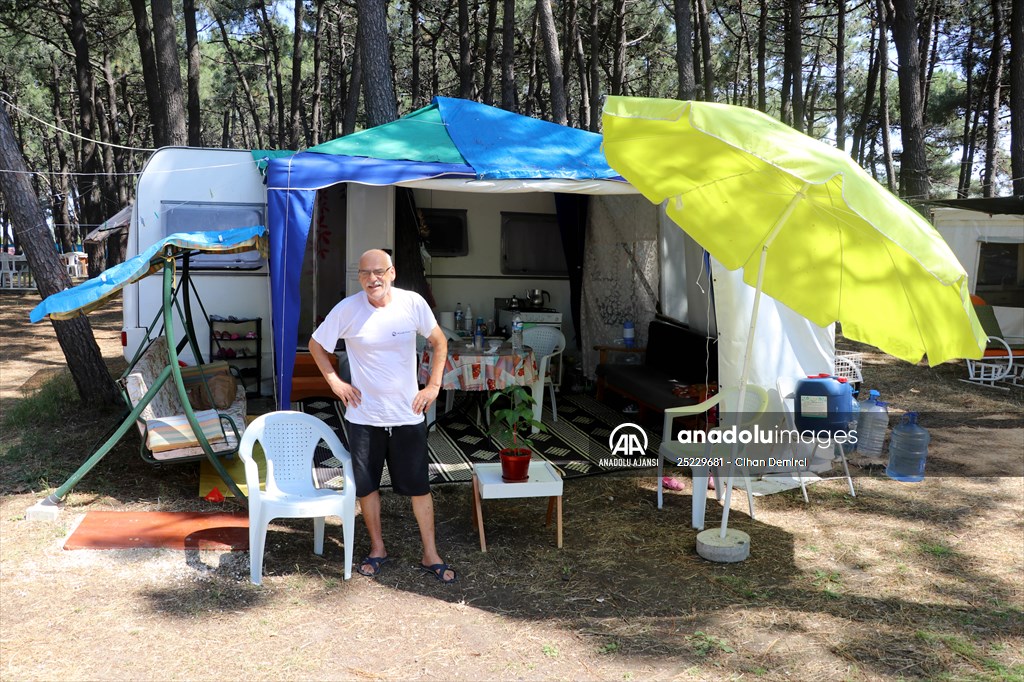 Saros'ta otel ve yazlıklara alternatif tatil: Çadır kampı