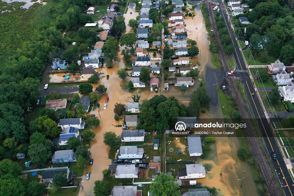 Central New Jersey hit with flooding Anadolu Images