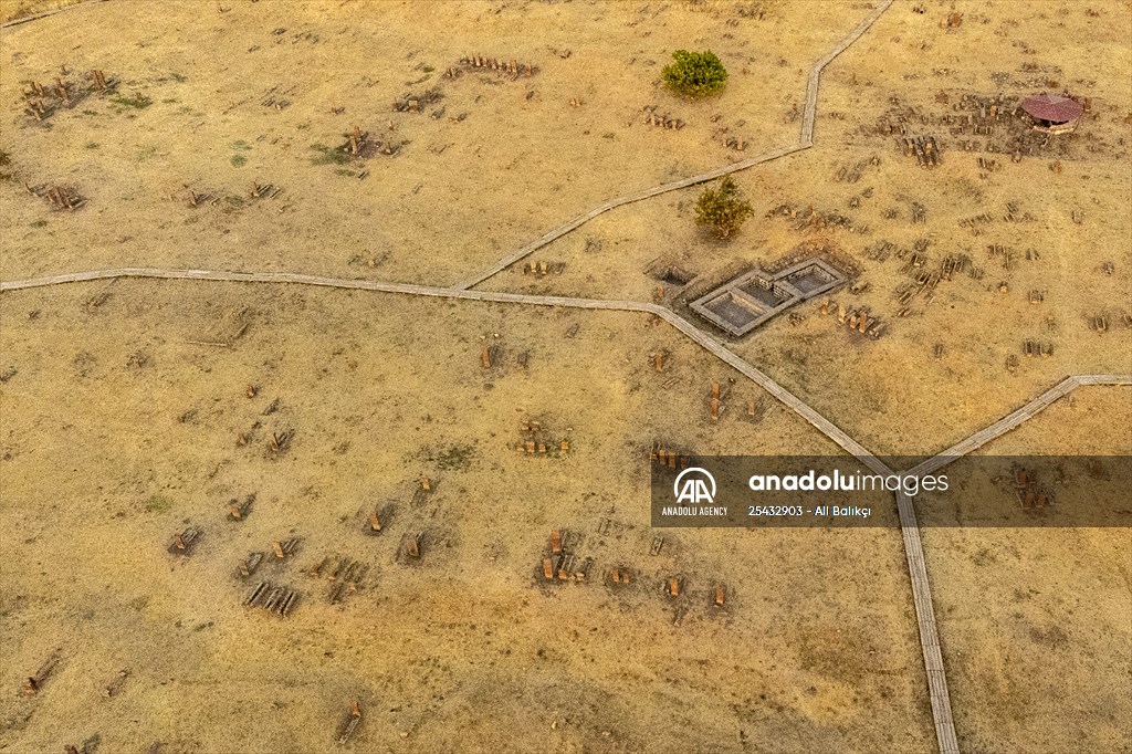 Tombstones at Ahlat Seljuk Square Cemetery in Turkey's Bitlis