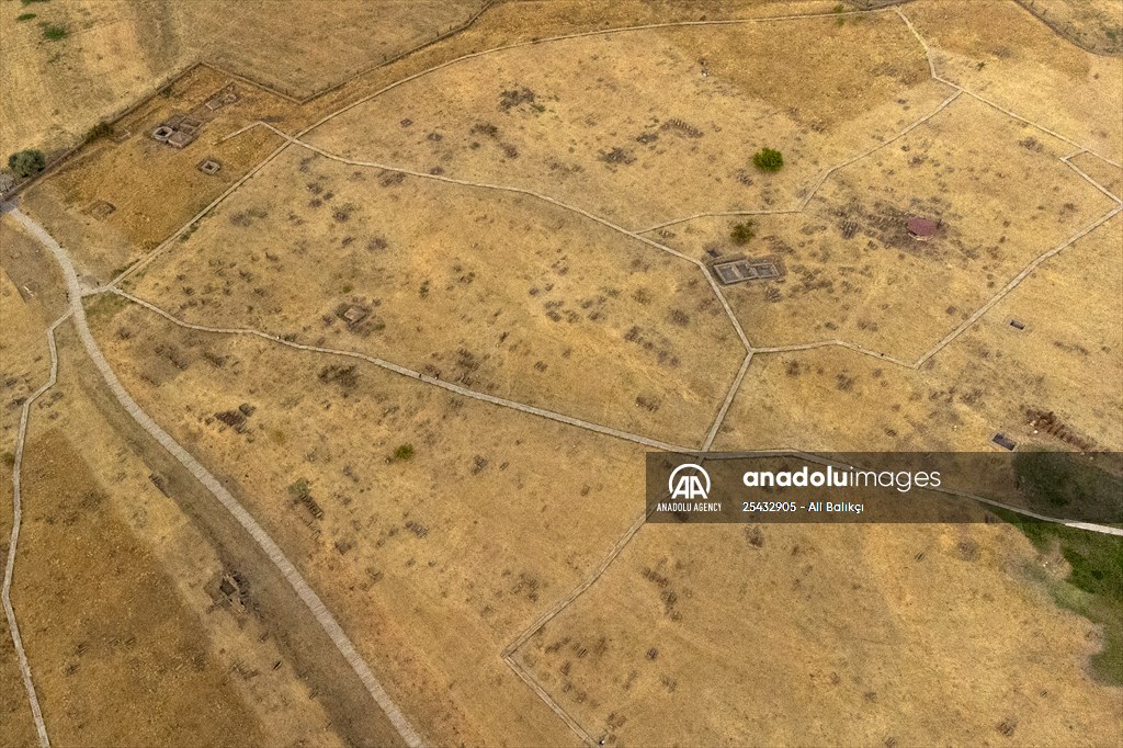 Tombstones at Ahlat Seljuk Square Cemetery in Turkey's Bitlis