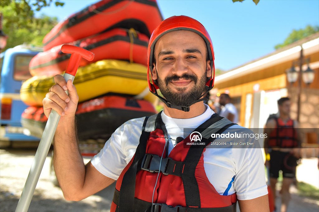 "Munzur Çayı" rafting tutkunları için çekim alanı oldu