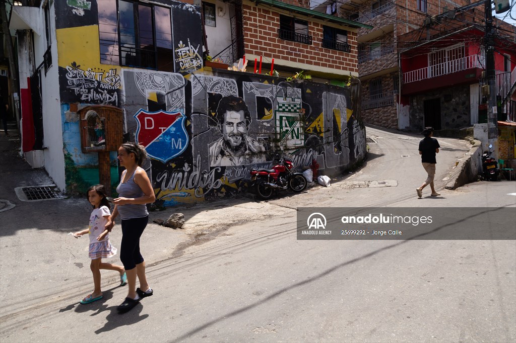 Pablo Escobar neighborhood in Medellin, Colombia